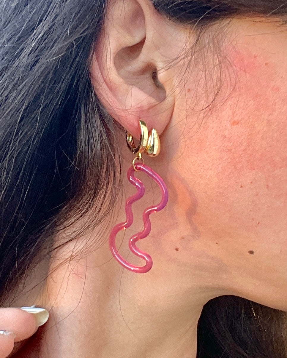 Squiggle Earrings Small